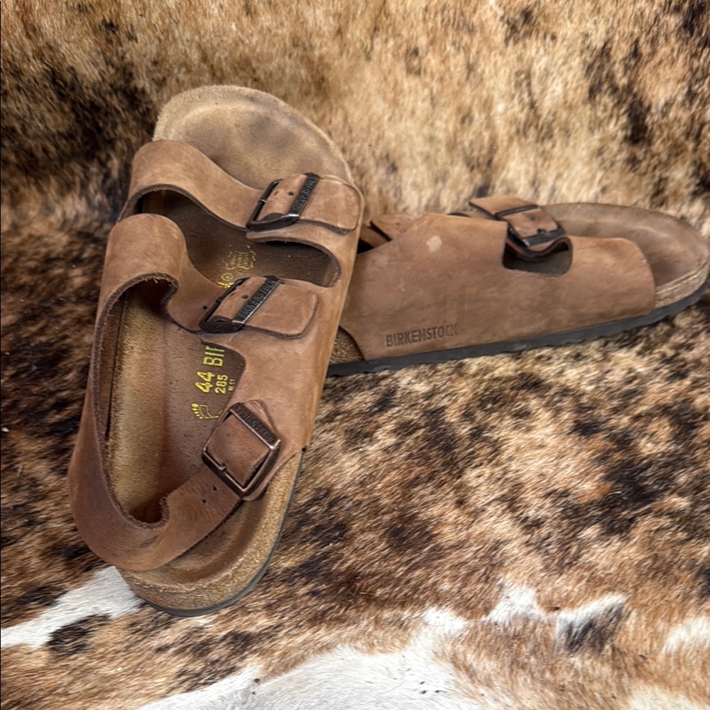 Birkenstock Milano Brown Sandals with Adjustable Straps